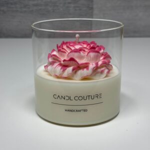 Borosil Glass candles with flowers